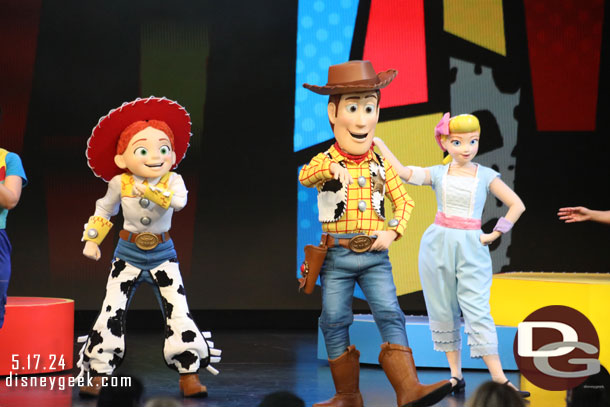 Jessie, Woody and Bo Beep from Toy Story.