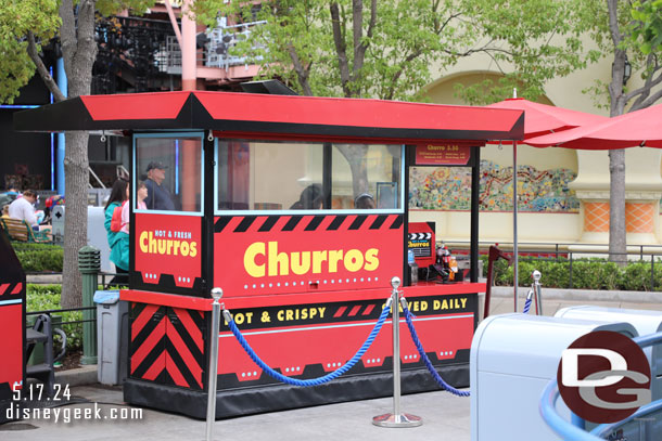 The Churros stand in Hollywood land did not have churros.. I saw several groups walk up and then away with nothing.