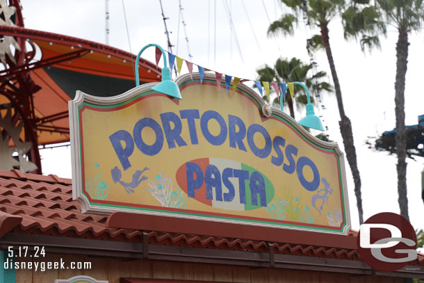 Portorosso Pasta near the Golden Zephyr