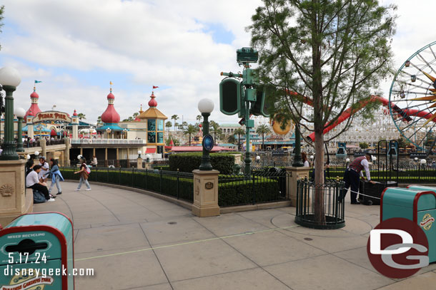 I do not recall seeing the World of Color One Sign (it may have been there since the show premiered and I just don't remember it)