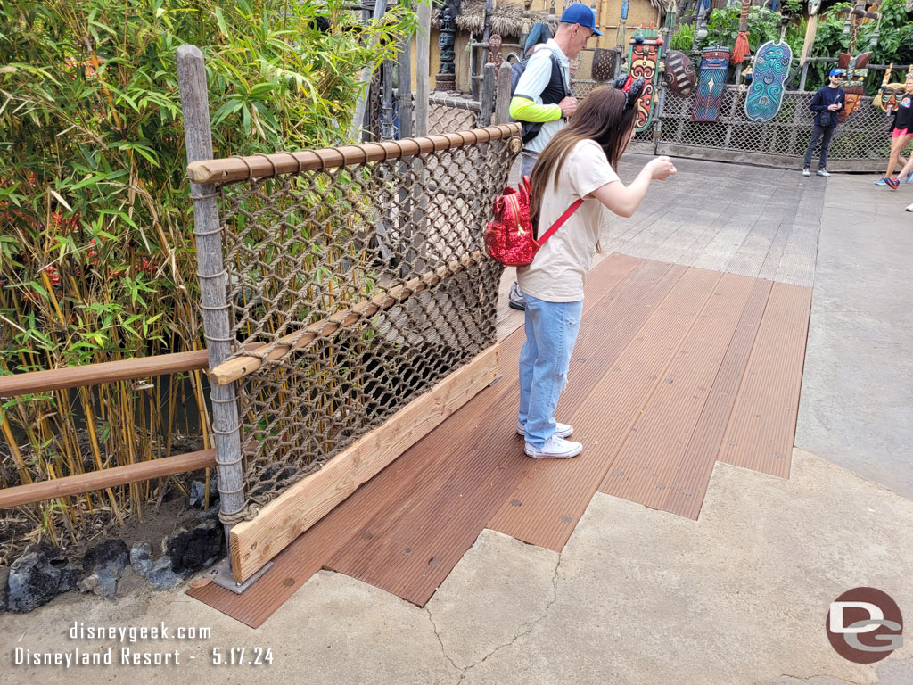 A new railing and some new planks.