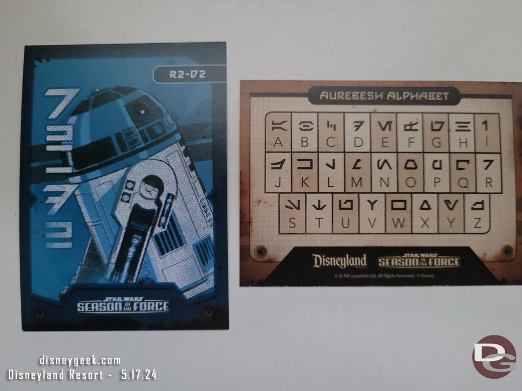 The third card in the set is R2-D2