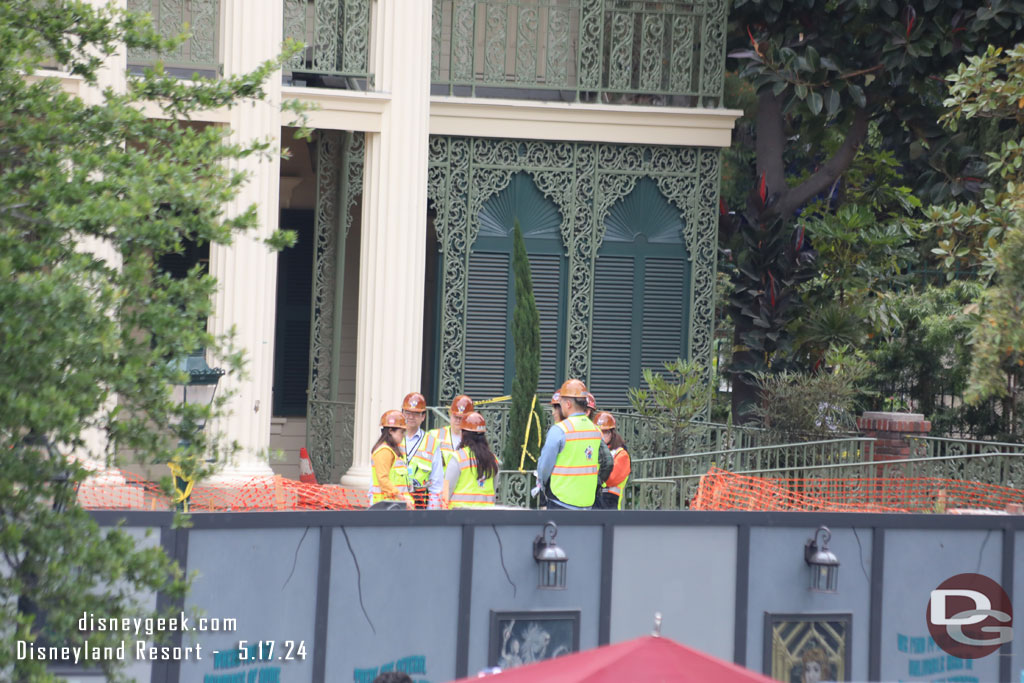 A team out front of the Mansion