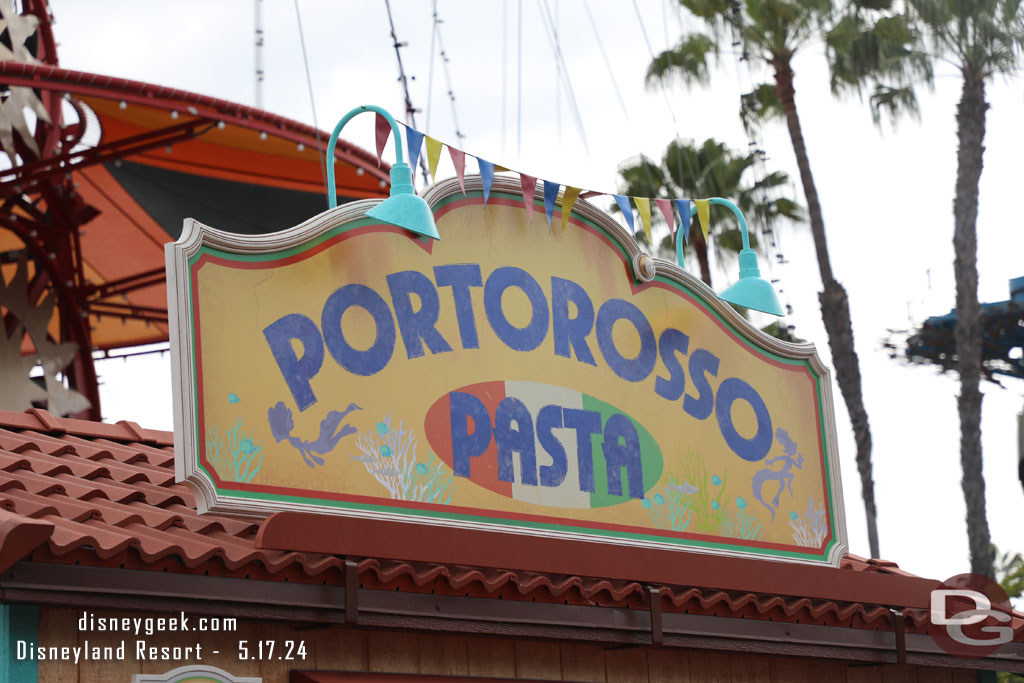 Portorosso Pasta near the Golden Zephyr