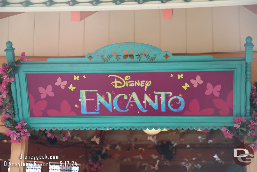 Encanto has moved back into the Gazebo at Paradise Gardens.