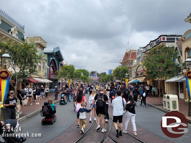 Main Street USA this afternoon.