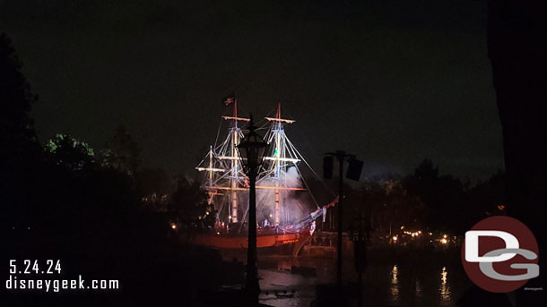 The original Peter Pan sequence has replaced Pirates of the Caribbean on the Columbia.