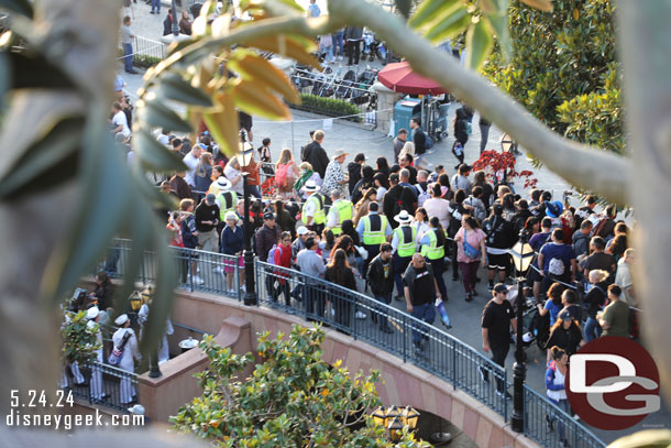 The crowds below for Fantasmic