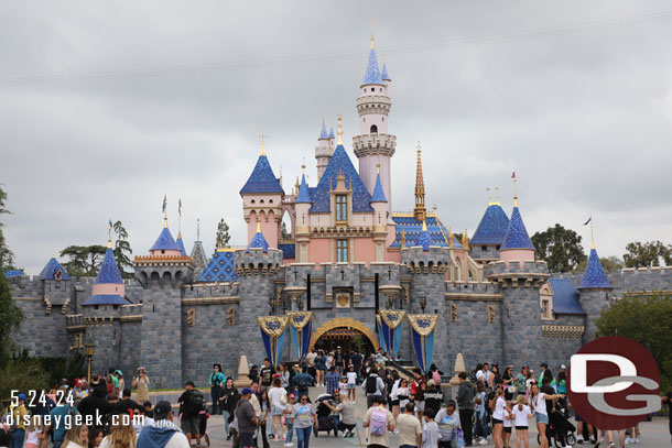 Sleeping Beauty Castle on this overcast day.