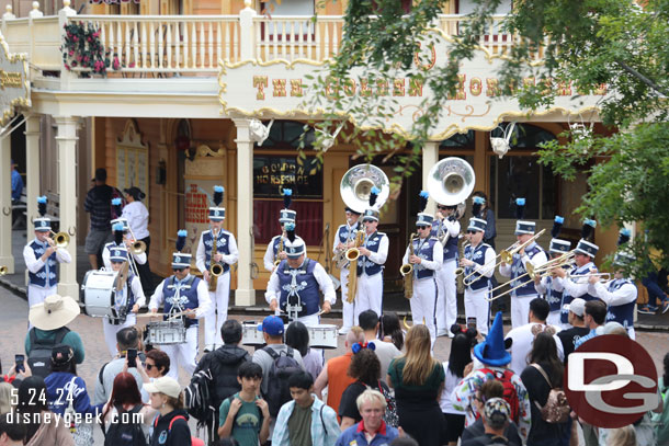 The Disneyland Band performing as we set sail.