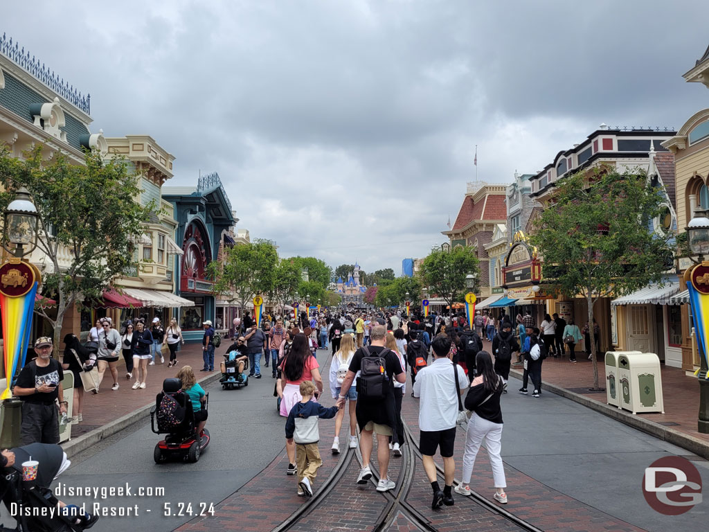 Main Street USA this afternoon.