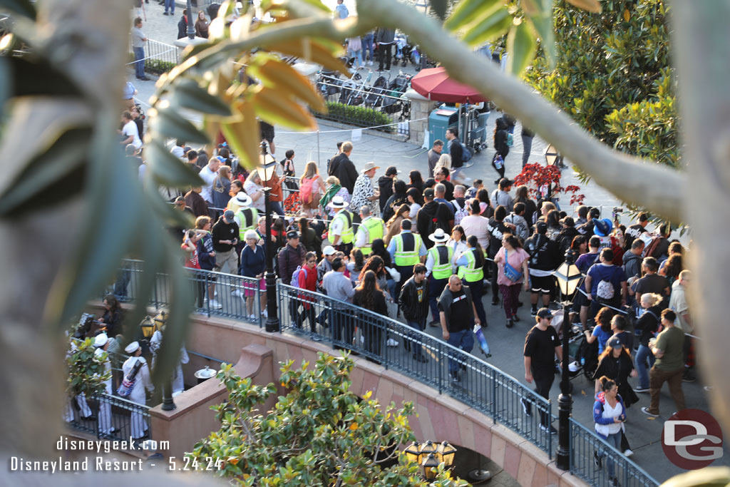 The crowds below for Fantasmic