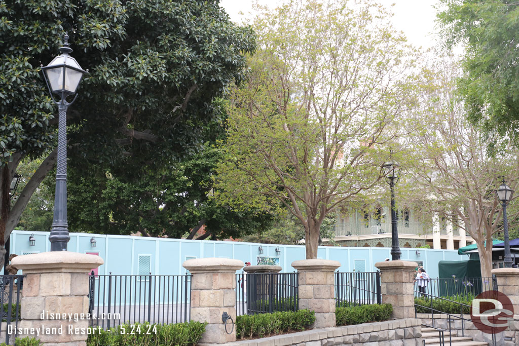 As normal nothing visible in the Haunted Mansion project from ground level.