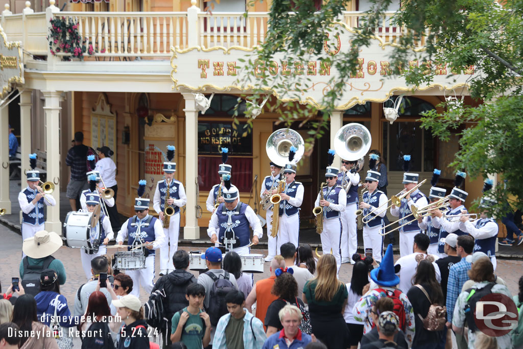 The Disneyland Band performing as we set sail.