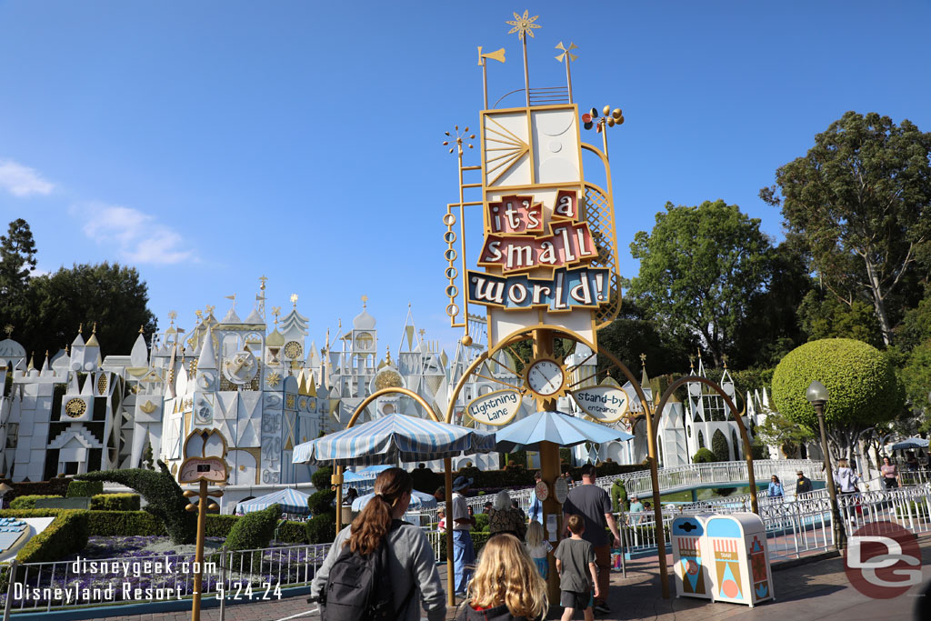 4:51pm - Its a small world is posted at 10 minutes