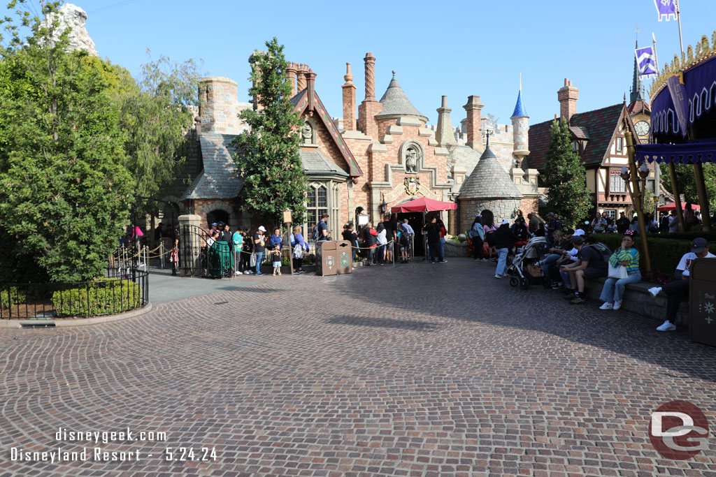 A moment of clear ground in Fantasyland.