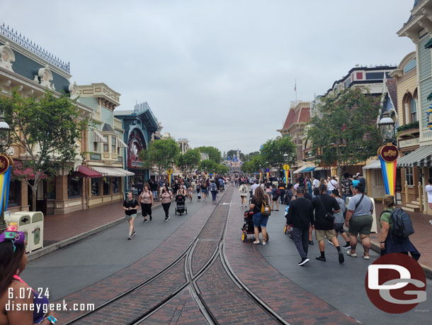 Disneyland Main Street USA this afternoon