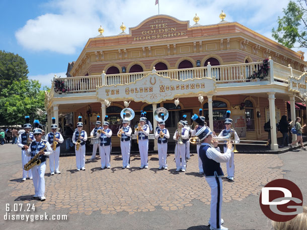 The Disneyland Band was performing as I disembarked so stopped for the performance