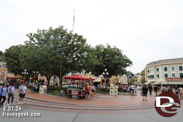 Town Square this afternoon. The canon is still out for renovation work.