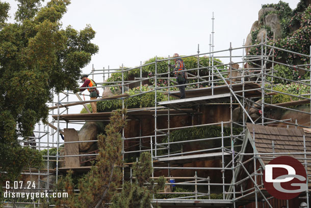 Teams working throughout the site this afternoon