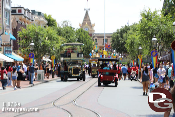 Oops I need to remember to stop before taking the picture..  there was a lot of traffic on Main Street USA.