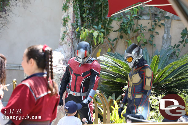 Antman and the Wasp greeting guests