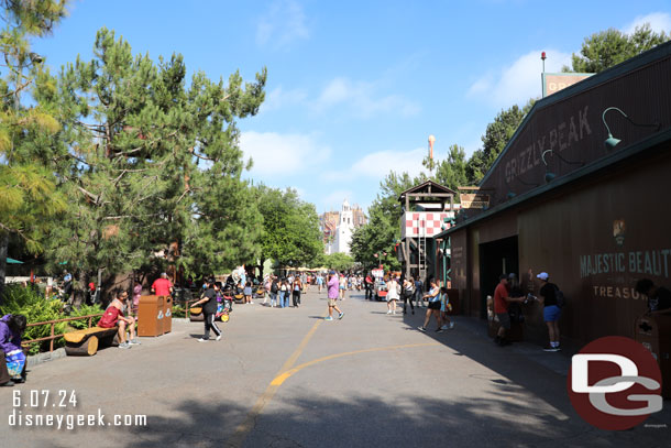 Passing through Grizzly Peak Airfield