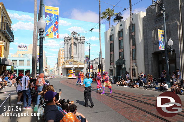 Found a spot on Hollywood Blvd just as Better Together A Pixar Pals Celebration was starting