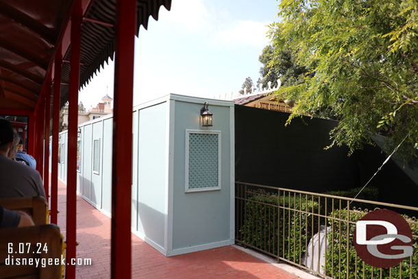 Passing through the closed New Orleans Square Station