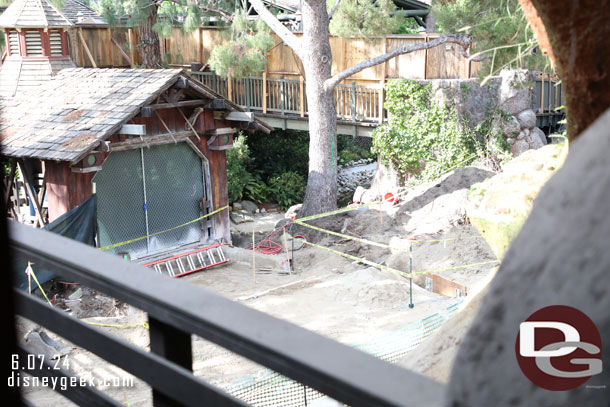 A look at the Critter Country renovation project from the train.