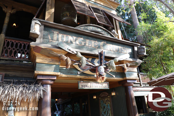 5:40pm - The Jungle Cruise was posted at 20 minutes but looked substantially shorter