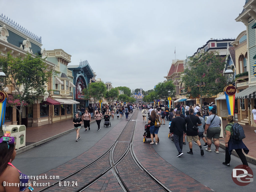 Disneyland Main Street USA this afternoon