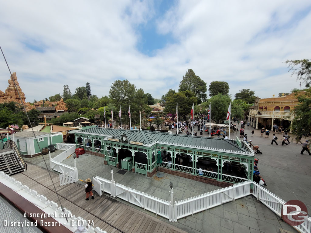 Frontierland from the top deck