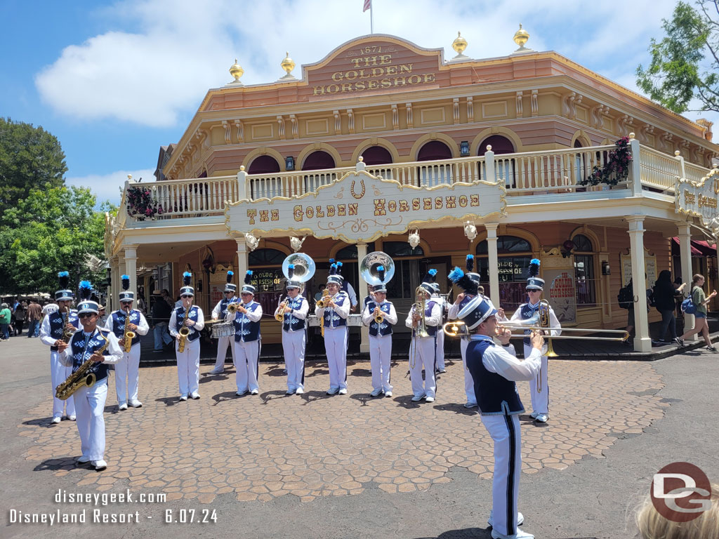 The Disneyland Band was performing as I disembarked so stopped for the performance