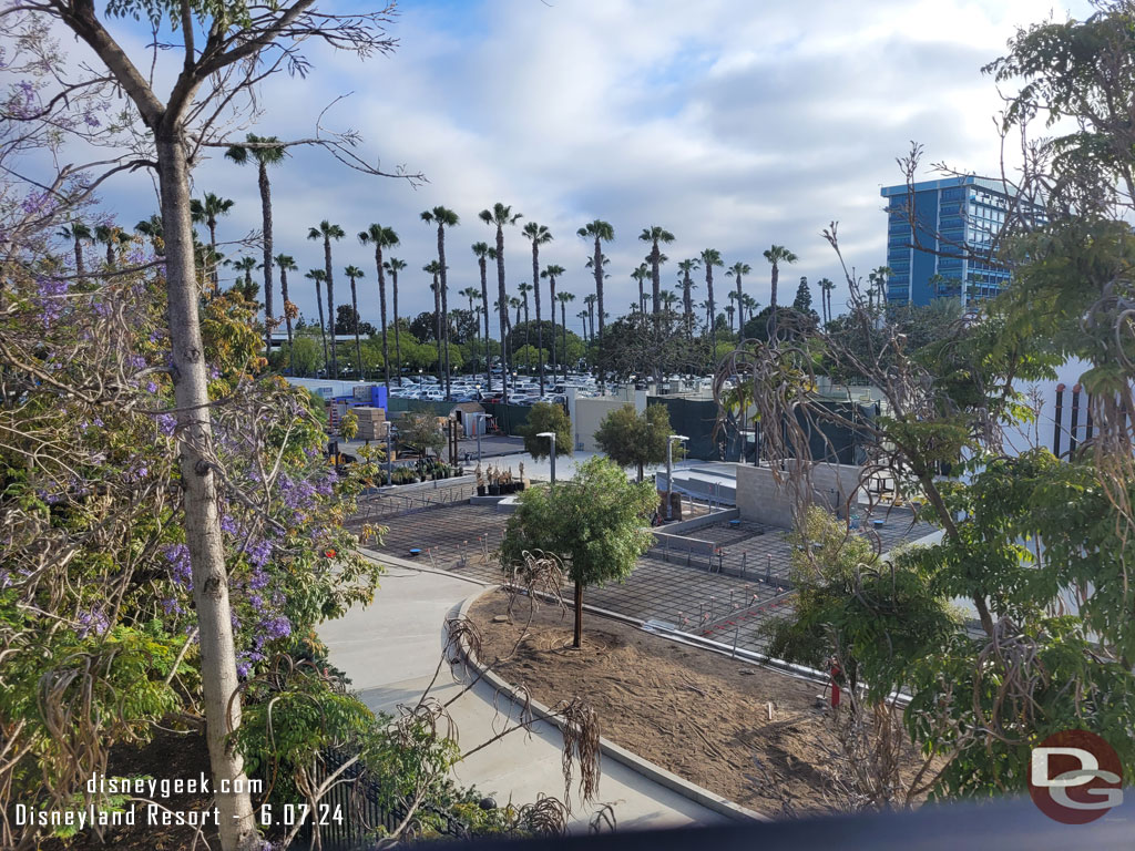 Looks like they are just about ready to pour more concrete in this area of the Downtown Disney project.