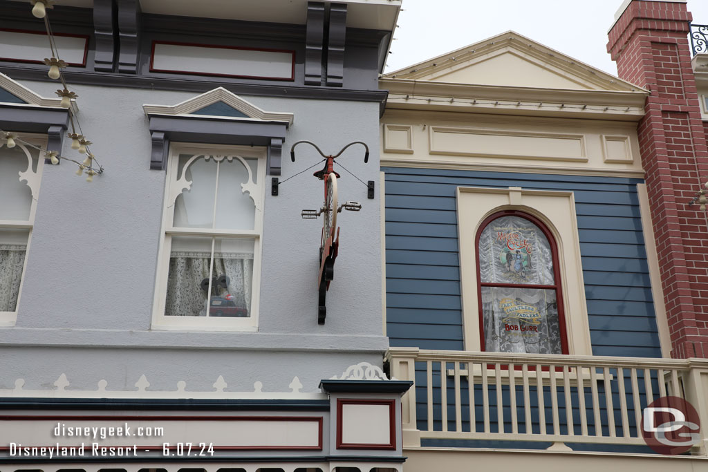 Noticed the Toy Story Pizza Planet truck in the center street window has been re-positioned so you can see it now.  