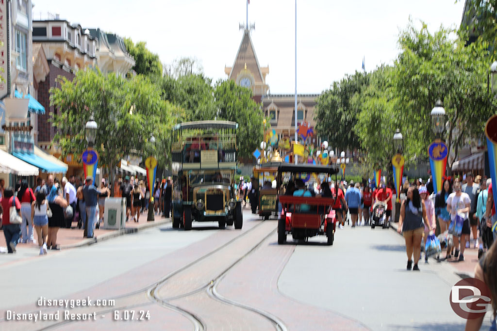 Oops I need to remember to stop before taking the picture..  there was a lot of traffic on Main Street USA.