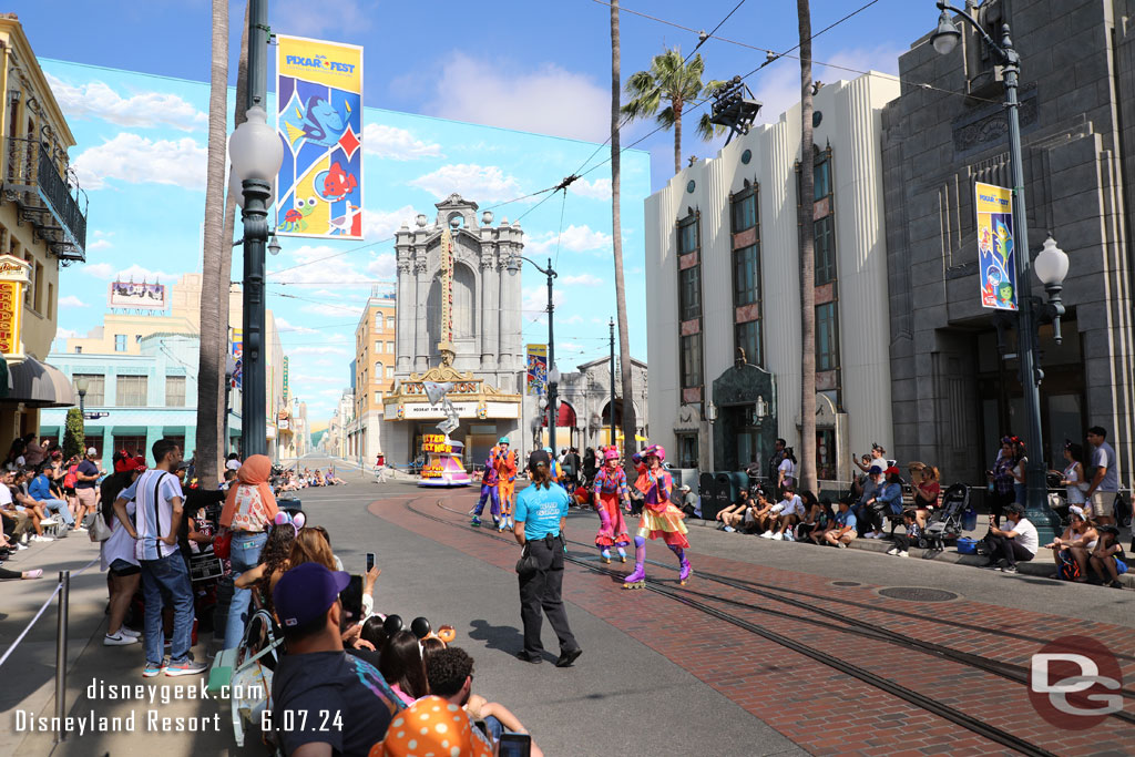 Found a spot on Hollywood Blvd just as Better Together A Pixar Pals Celebration was starting