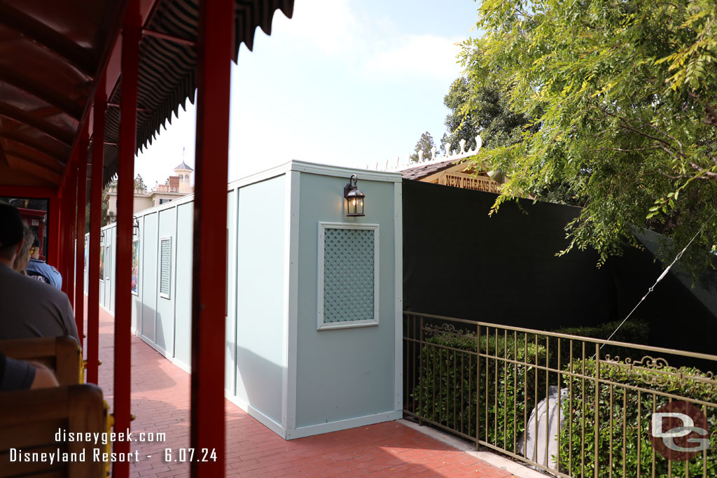 Passing through the closed New Orleans Square Station