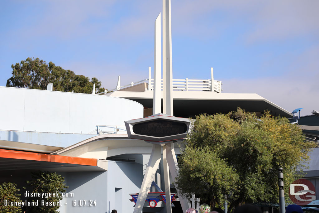 Season of the Force has ended and Space Mountain is back to the regular version.