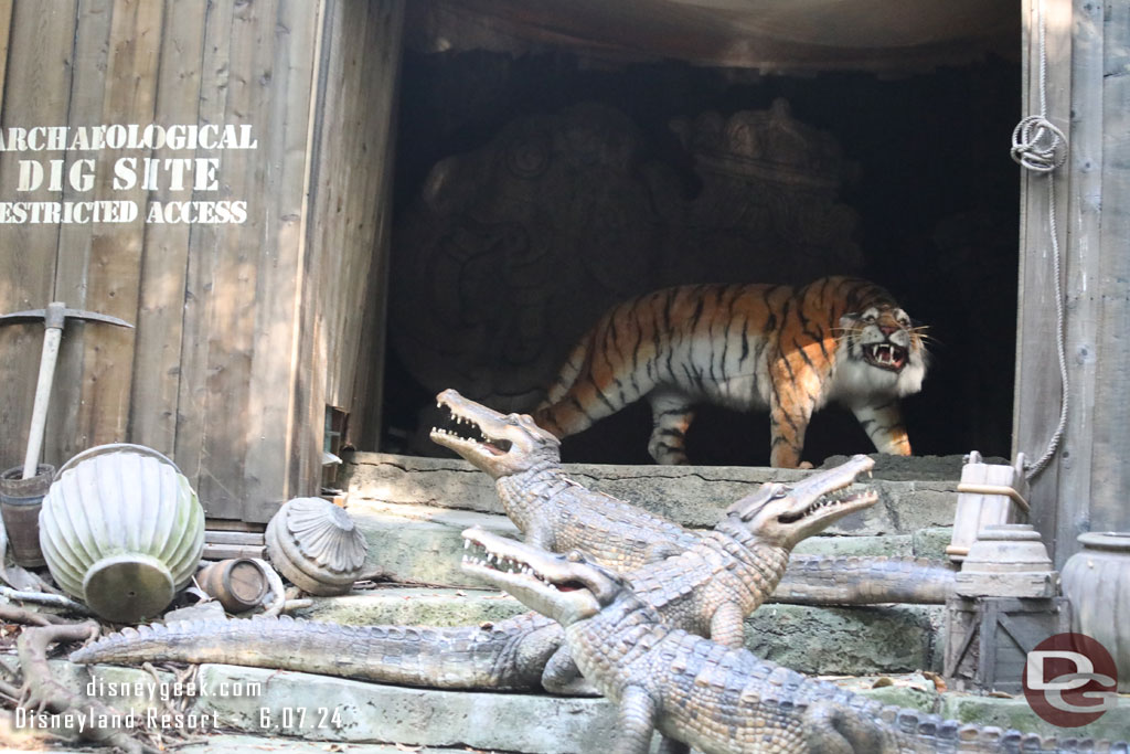 The wood fences are still up and no signs of the temple ruins coming back.