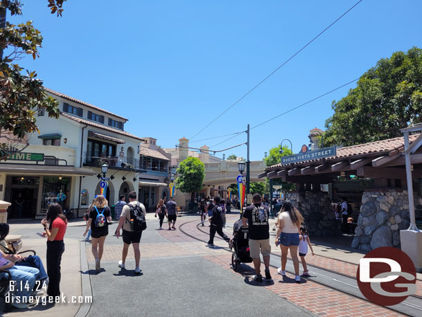 Buena Vista Street this afternoon