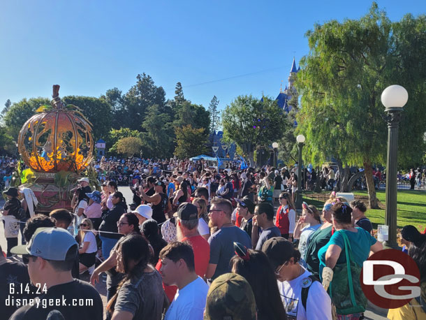 The crowd around the hub for Magic Happens