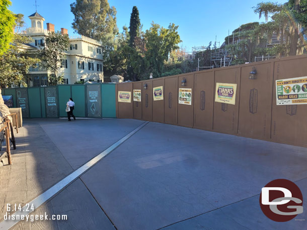 A quiet moment on the path.  This will be closed in a few weeks.  From the bridge through Critter Country closes July 8th. Guessing the walls will block the walkway near Harbor Galley.