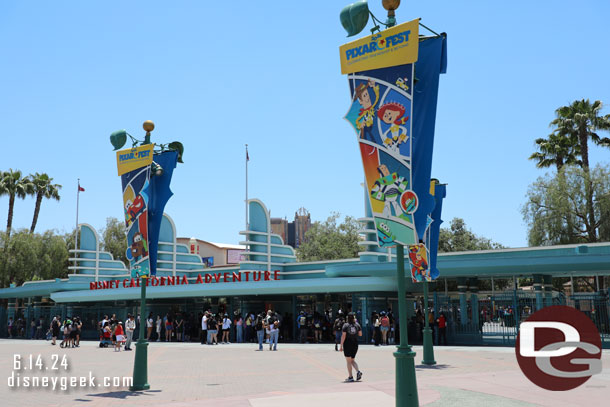 12:26pm - Arriving at Disney California Adventure