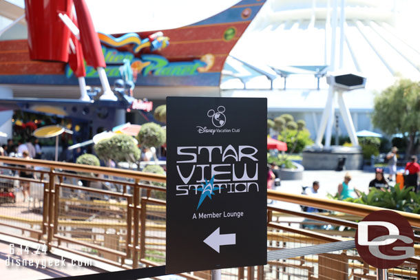 Stopped by the Star View Station. On our way in we were greeted by Darth Vader since there was no one in his photo op queue he was standing in the shadow of the doorway (I did not get a picture unfortunately).