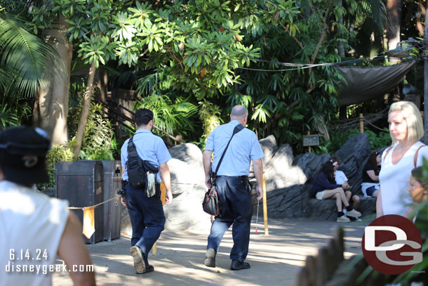 It was not.. two maintenance cast members were just arriving 