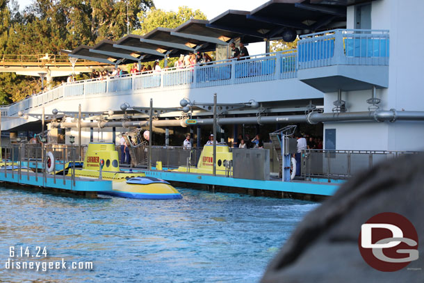 Looked like they were only using the first dock this evening still.