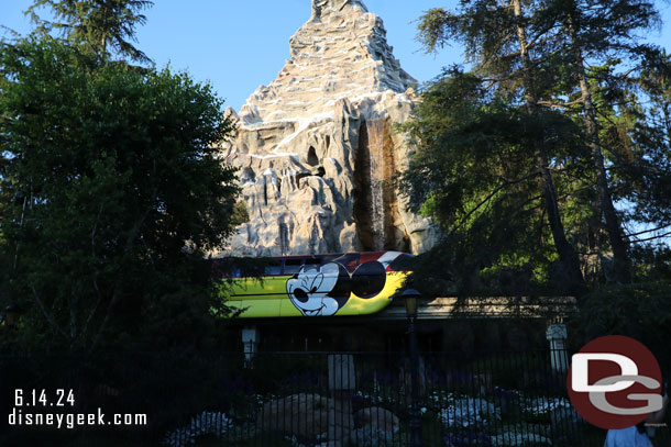 Monorail Red passing by the Matterhorn