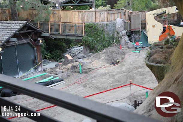 A check of the Critter Country pavement project from the train.